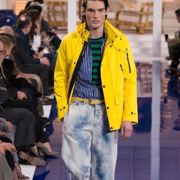 Ralph Lauren 2011 Sample Kristina Acid Wash Stretch Denim Strapless Dress - Picture 7 of 16